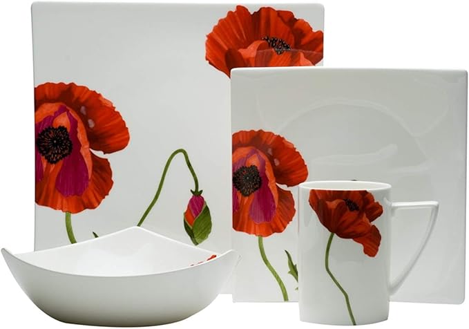 Red Vanilla SB3400-904 Summer Sun Dinner Set44 4 Piece