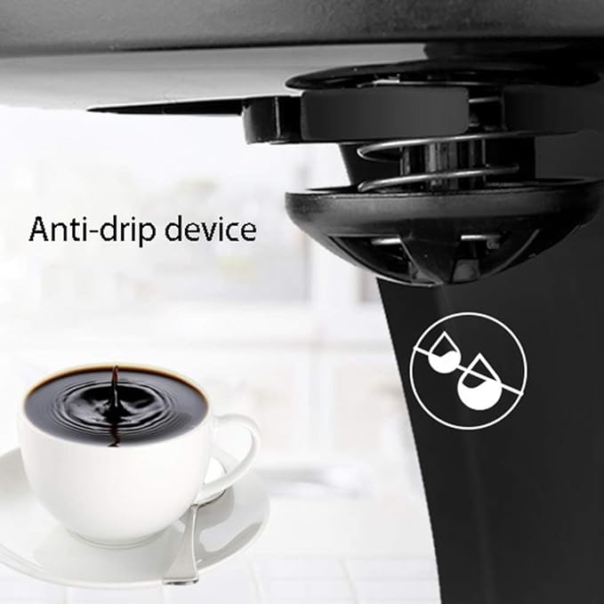 Coffee Machine Coffee Machine Espresso MachineCoffee Machine and Other Automatic Drinks-BlackPlasticCappuccinoAmericanoPure WhiteEtc600 W600mlfor Espresso Cooker