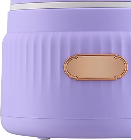 1.6L Electric Rice Cooker for Noodles and Soup Cooking for 1-3 People Beige(Violet)