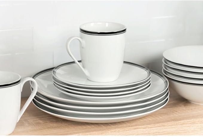 16-Piece Ceramic Dinnerware Set Dinner Set Plates and Dishes Dinner Plates Home Centerpiece