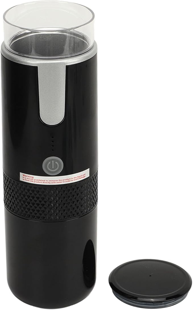 Portable Coffee Maker Cordless Mini USB Rechargeable Machine for Travel Handheld Design with 1200mAh Battery Ideal for Camping and Hiking