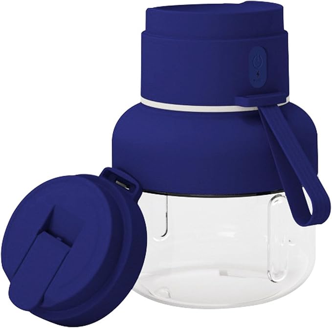 Sanpyl Portable Blender 850ml Cordless Electric Juicer Cup with 12 Leaf Stainless Steel Cutter USB Rechargeable for Picnic Sports Travel Office Kitchen Gym
