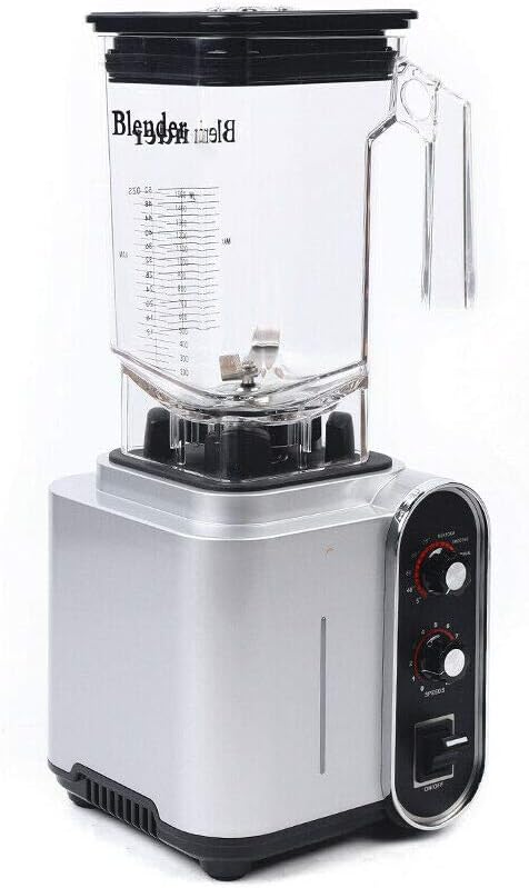 Soundproof Blender110V 2200W 1.5L Commercial Fruit Juice Smoothie Maker With Shield Quiet Sound Enclosure for Puree Ice CrushShakes and Smoothies (1.5L2200W)