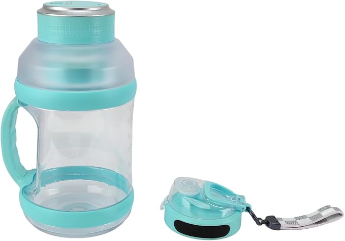 Haofy 2L Large Capacity High Speed Blender with USB Charging Port Double Design for Shakes Smoothies and More (Blue Green)