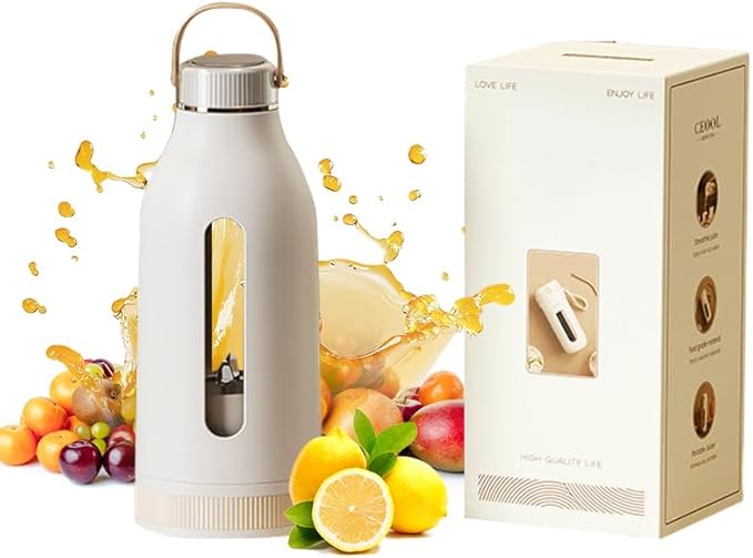 12.8 oz Personal Blender for Smoothies &amp Shakes USB Rechargeable Mini Blender with Travel Bottle Portable Mixer for Juice Protein Shakes – Ideal for Office Gym Travel (Z05)