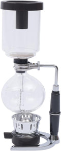 Siphon Coffee Pot 500ml Syphon Coffee Maker Tabletop Siphon Pot Syphon Coffee Maker Stainless Steel Vacuum Coffee Maker Black