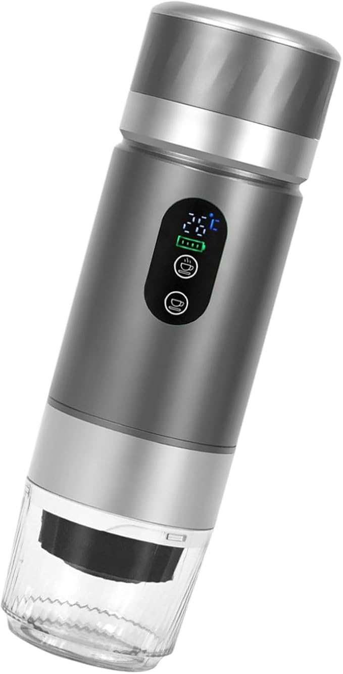 Mobile Coffee Maker 3x2500mAh Removable Batteries 20Bar Extraction Double Brewing Modes Security Security Medication Coffee Machine