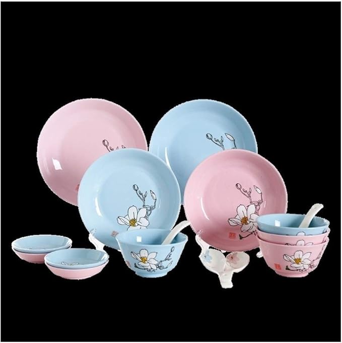 Porcelain Dinnerware Sets Plates and Bowls Sets Fine Porcelain Kitchen Dinnerware Set Plates Dishes Bowls Best for Indoor and Outdoor Party