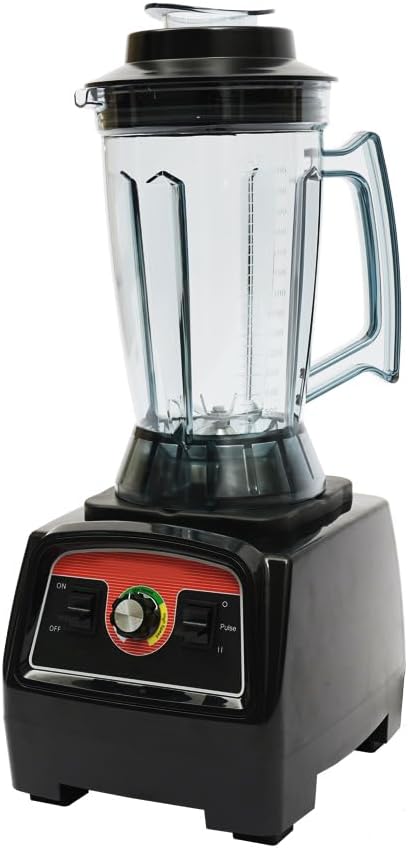 1.03Gal Food Blender 2800W Smoothie Blender 57000Rpm Counter Top Blenders with Handle for Milk Tea Stores and Restaurants 9 x 9.8 x 23.2 Inch Black