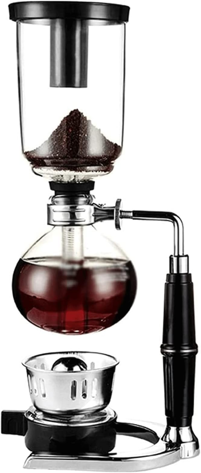 Habiba Iced Drip Coffee Maker Siphon Coffee Maker Heat-Resistant Glass Manually Coffee Brewer Hot Tea Maker Machine Home Office Coffee Maker Reusable