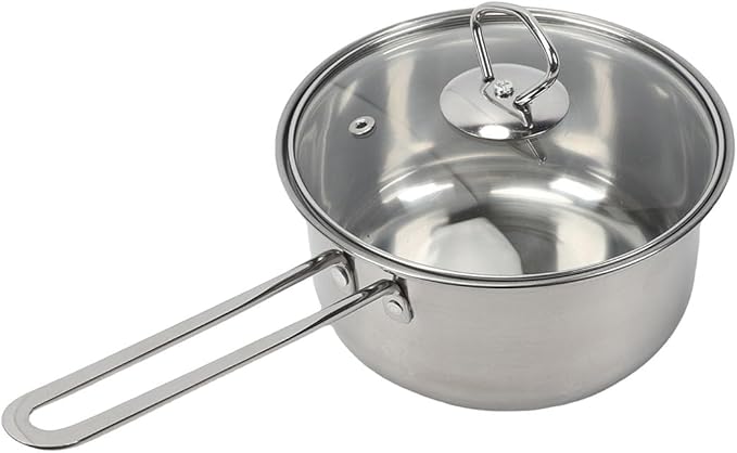 MAVIS LAVEN Stainless Steel Cookware Set Stainless Steel Pot Pan Set with Glass Lids for Gas Induction Cookers Pots Pans Cooking Kit (18Pcs)