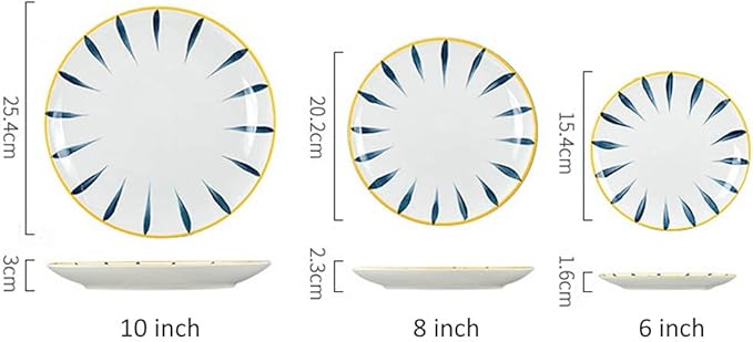 Dishes/Plate/Bowl Set33 Piece Dinnerware SetService for 6High Temperature Ceramic Dinner SetDishwasher and Oven Safe