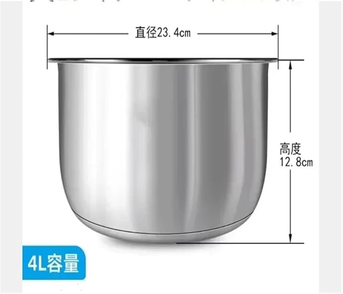 Rice Cooker 304 Stainless Steel Inner Potcompatible For Midea 3L4L5L Thickened FS3010/70 Inner Pot(5L 24X13.8)