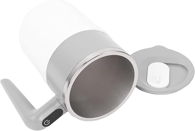 Fabater Self Stirring Coffee Mug 300ml Rechargeable Auto Magnetic High Speed Blending LED Temperature Display Travel Coffee Mug Automatic Stirrer with Stir Bar for Milk Cocoa
