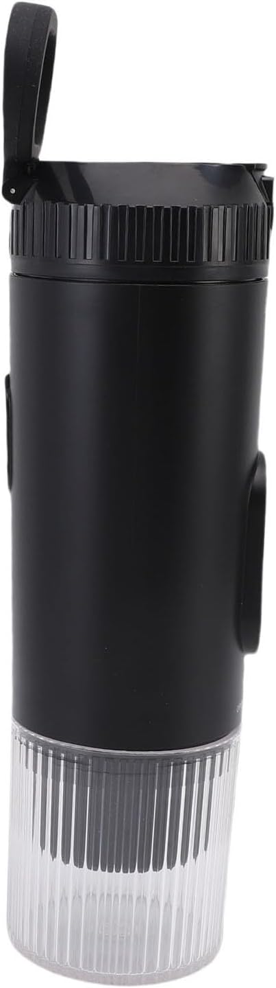 Portable Smart Temperature Control 100W 21Bar Capsule Coffee Maker for Car Camping (Black)