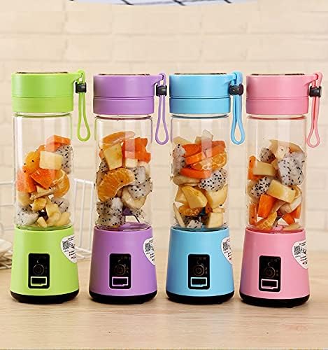 Portable Mini Blender for Shakes and Smoothie Blender 13 OZ for Travel Blender On the Go/ 2000mAh USB Rechargeable Home/Office/Outdoor with Six Blades in 3D. (Pink)