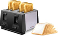 EUROSTAR ET740B 4-Slice Stainless Steel Toaster Black