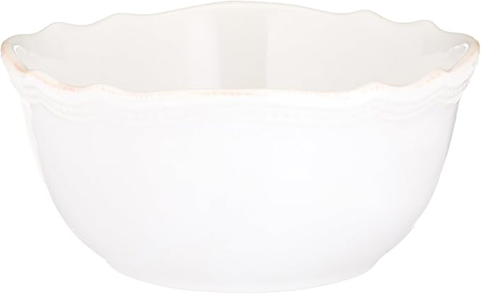 Lenox White French Perle Bead 4Pc Place Setting 6.45 LB
