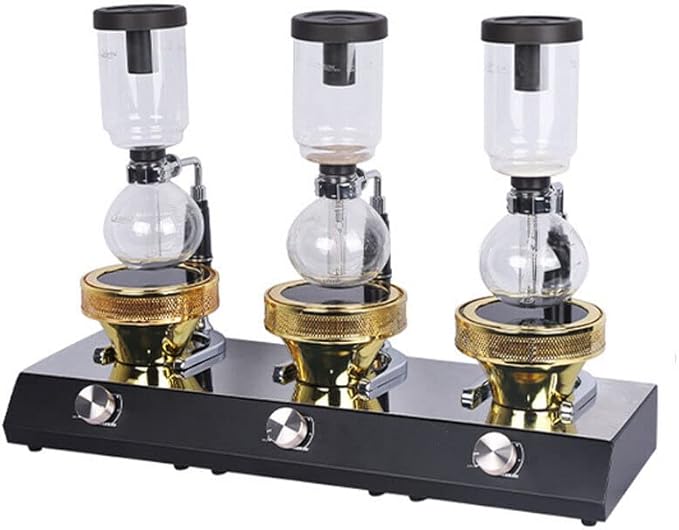 RUNAAJA 110V Halogen Beam Heater Infrared Heat Burner Syphon Coffee Heater Beam Heater for Coffee Syphon (Three Head)
