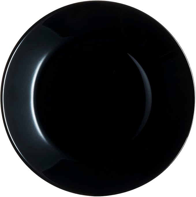 Luminarc Arcopal Zelie Black Glass Dinnerware Set 12 Pieces 4 Seater Black