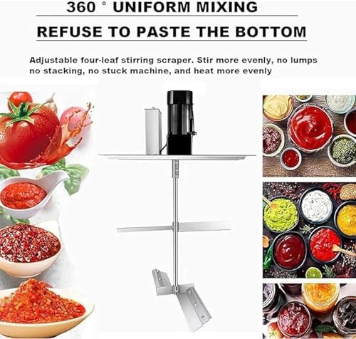Automatic Sauce Stirrer Machine - Adjustable Speed Food Stirrer with Liftable Scraper Ideal for Multi-Stove Use Perfect for Soup and Sauce Cooking in Commercial Kitchens