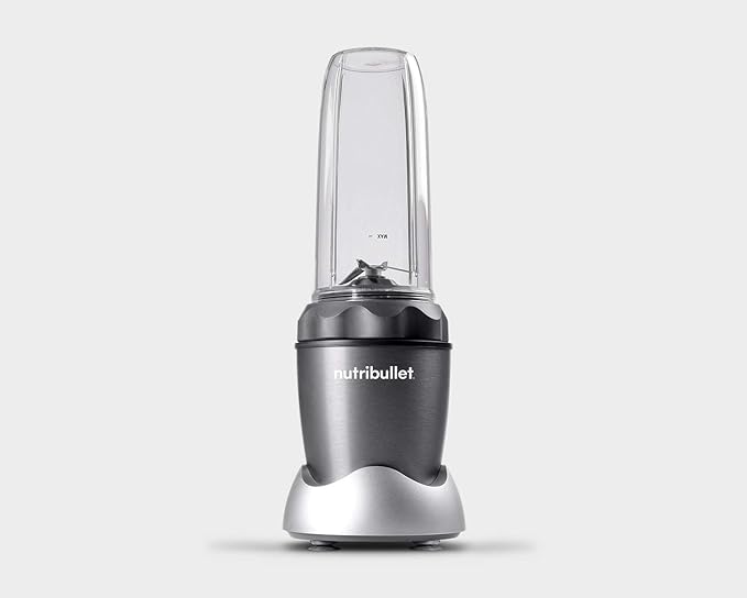 NutriBullet NB50100C Pro 1000 Single Serve Blender (1000W) 7-Piece Set Dark Gray/Light Gray Skirt