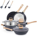 12-Piece Granite Nonstick Cookware Set Household Kitchen Supplies
