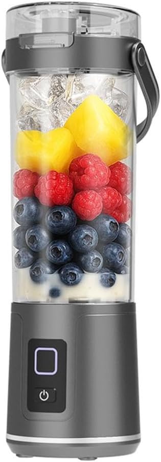 2-in-1 Electric Juicer Cup 16 Oz. Portable Electric Blender with Leak Proof Lid and Easy Sip Spout Perfect for Smoothies Cordless USB-C Rechargeable Dishwasher Safe Parts