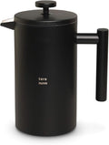 Stainless Steel French Press Coffee Maker - 1L / 34 oz / 8 Cups Double Walled Vacuum Insulated 4 Filter Screens Stainless Steel Construction