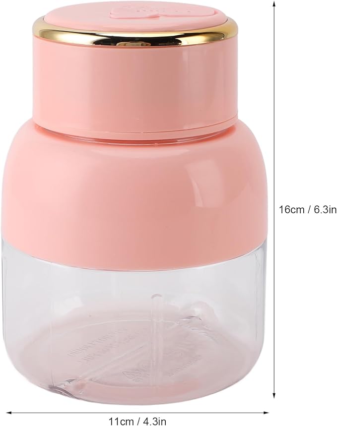 Portable Blender 800ml Personal Blenders for Shakes and Smoothies USB Rechargeable Juice Blender With 6 Blades Mini Blender Fresh Juicer Cup for Sports Travel Gym(Pink)