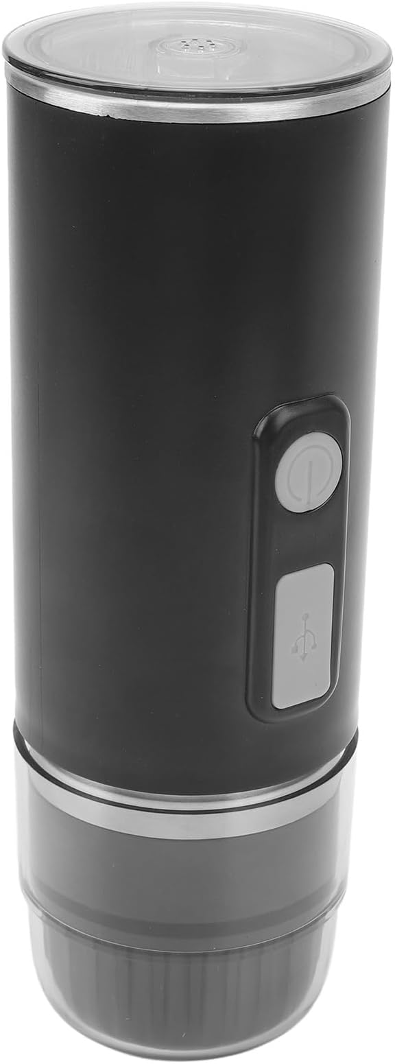 Portable Fully Automatic Coffee Maker Rechargeable Electric Coffee Machine for Office Camping Hiking Home 800mAh Capacity Battery for Traveling ABSMetal Material