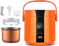 Rice Cooker - Non-Stick Removable Rice Bowl/Automatic Warm &amp Cook Indicators/Steamer/Measuring Cup/Spatula (B) (A)