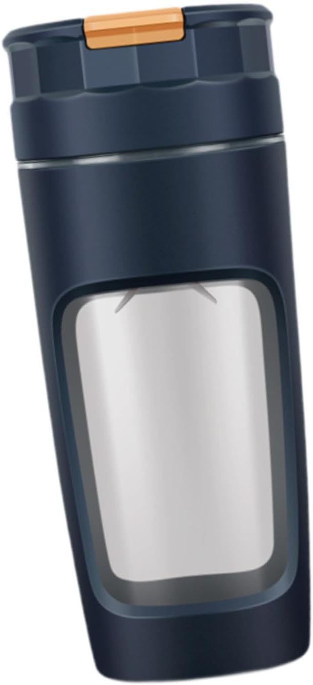 Personal Size Blender Electric Juicer Cup Lightweight Easy Clean Automatic Rechargeable with Ice Crusher Blade for Work Study Blue(Blue)