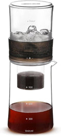 Generico Ice Drip Coffee Maker Iced Maker Drip Cold Brew Coffee Maker Machine Space Saving Leak-Proof 400ml capacity for Home and Office