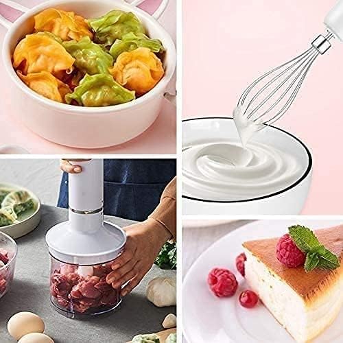 Multi-Purpose Hand Blender Heavy Duty Copper Motor Brushed 304 Stainless Steel with Whisk Milk Frother Attachments
