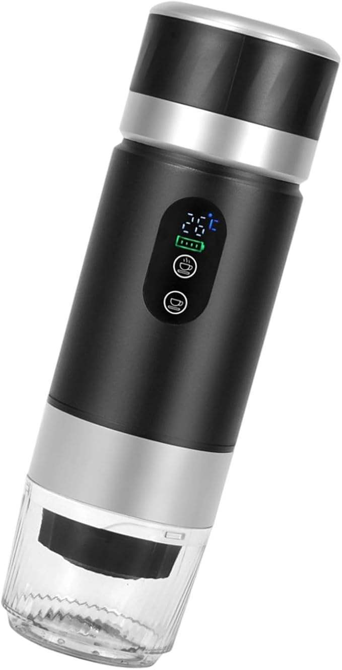 Mobile Coffee Maker 3x2500mAh Removable Batteries 20Bar Extraction Double Brewing Modes Security Security Medication Coffee Machine