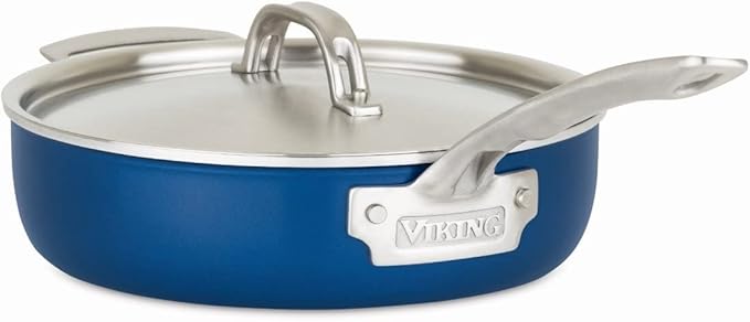 Viking Culinary Multi-Ply Color 2-Ply Cookware Set 11 piece Includes Stainless Steel Lids Dishwasher Oven Safe Works on All Cooktops including Induction