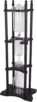 Ice-drop coffee maker cold brew coffee tower with lid and coffee spout