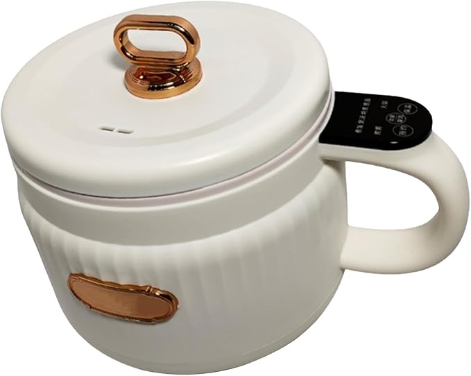 1.6L Electric Pot for Rice And Noodles Cooking for Small Groups Beige