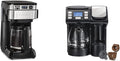 Hamilton Beach Programmable Coffee Maker 12 Cups Front Access Easy Fill Pause &amp Serve 3 Brewing Options Black (46310) &amp FlexBrew Trio 2-Way Coffee Maker Compatible with K-Cup Pods or Gro