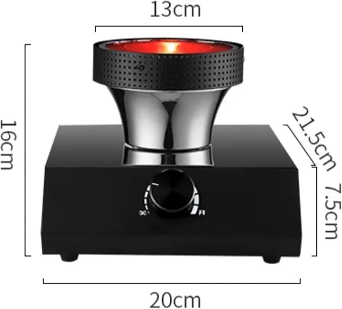 Siphon Coffee Maker with Halogen Lamp Heater Vacuum Coffee Pot Coffee Brewer Pot Adjustment Temperature Office Coffee Maker 3 People Capacity