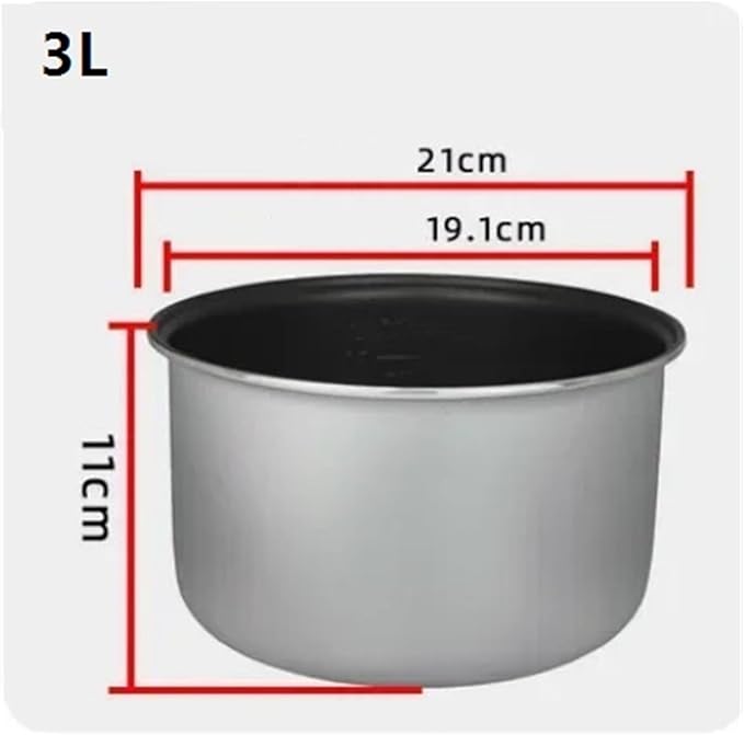 Universal Electric Rice Cooker BowlCompatible For Midea 2L 3L 4L 5L 1pc(3L)