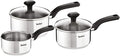 Tefal C973S344 Comfort Max Stainless Steel Saucepan Set 3 Pieces - Silver