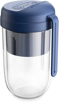Portable Blender Juice Cup Personal Mixer Fruit Rechargeable With USB Mini Blender For Smoothie Fruit Juice (Color : Red) (Blue)