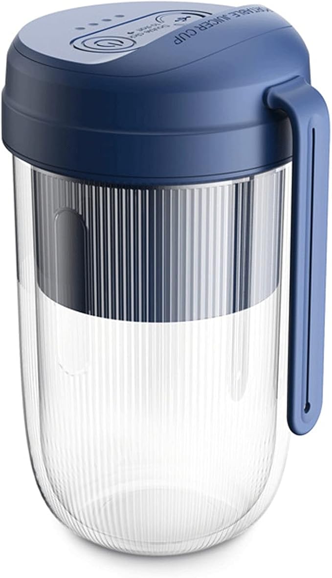 Portable Blender Juice Cup Personal Mixer Fruit Rechargeable With USB Mini Blender For Smoothie Fruit Juice (Color : Red) (Blue)