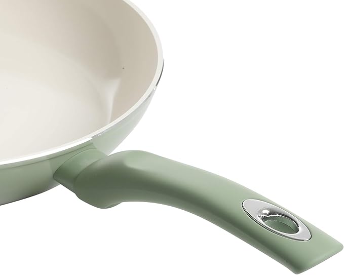 7 Piece Nonstick Aluminum Cookware Set Mint Green Pots and Pans Induction Compatible Kitchen Essentials (Mint Green)