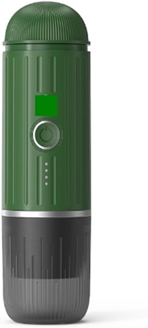 Portable Coffee Machine Portable 2 In 1 Espresso Machine Compatible With Capsules And Ground Coffee 19 Bar Pressure Perfect For Kitchen Travel Campingfor Outdoor Travel Picnic(Green)
