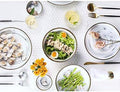Porcelain Dinnerware Sets Plates and Bowls Sets Durable Kitchen Dinnerware Set BPA-Free Dishwasher Safe The Best Gift for Family and Friends