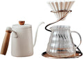 JITEM Cafetera long Spout Pot Ice Dripper Maker Manual Household Drip Coffee Hand-Brewed Cold Brew Pot with Filter Tabletop Coffee Maker for Coffee or Tea
