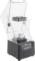 Commercial Blender with Soundproof Shield 2200W Professional Heavy Duty Countertop Blender Stainless Steel Blenders With Shield Quiet Sound Enclosure for Kitchen Shakes Frozen Drinks